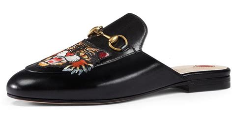 gucci princetown mule tiger